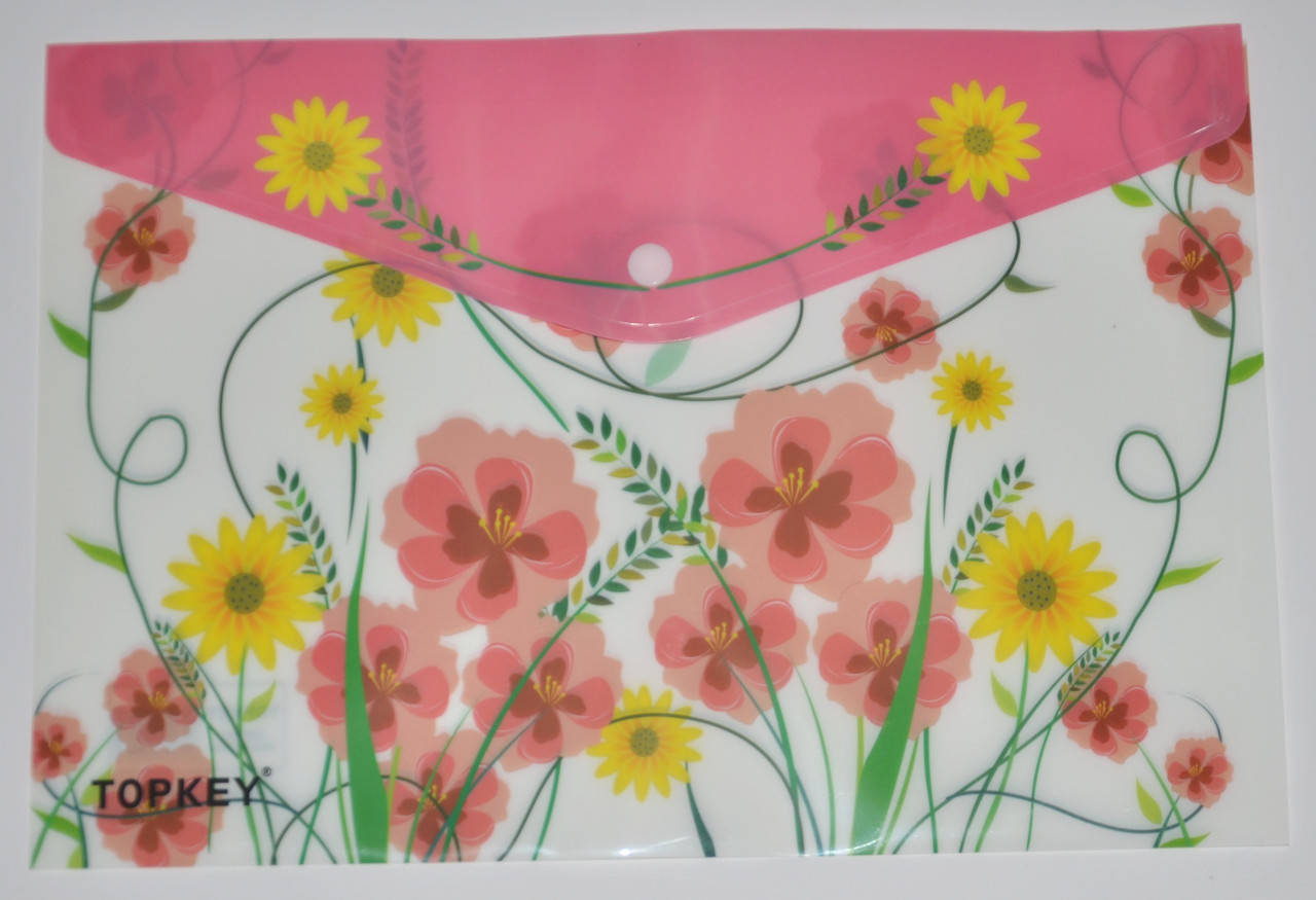 Папка-конверт А4, на кнопке "Цветы", розовая
Папка-конверт А4, на кнопке "Цветы", розовая