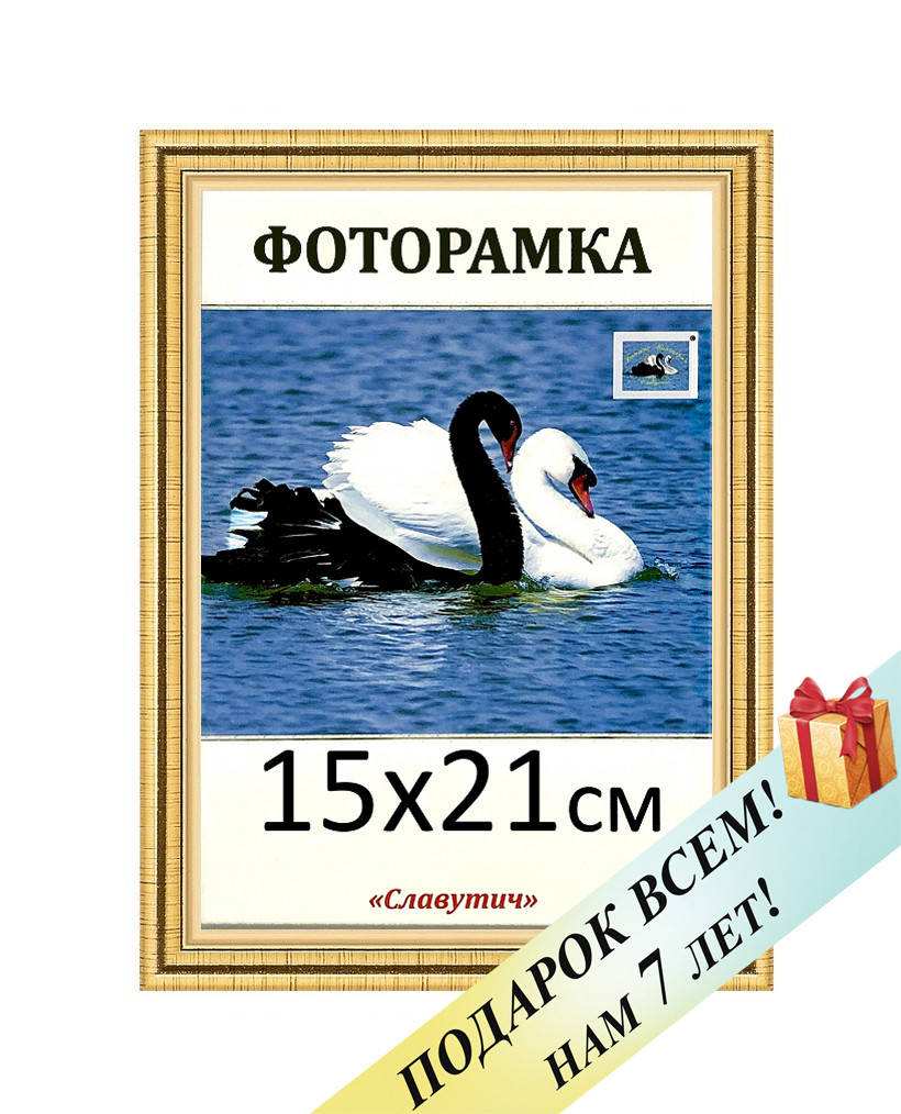Фоторамка пластиковая А5 15х21, золотистая. Рамка для фото дипломов сертификатов грамот. Код 1415-47, Золотистый
Фоторамка пластиковая А5 15х21, золотистая. Рамка для фото дипломов сертификатов грамот. Код 1415-47, Золотистый