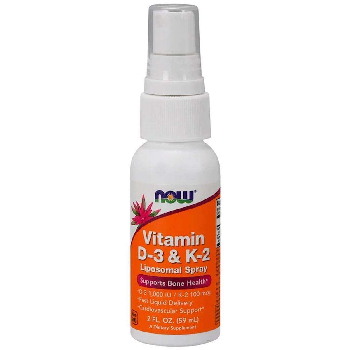 Витамины D-3 & K-2, Липосомальный Спрей Vitamin D-3 & K-2, NOW, 1000 МЕ/100 мкг, 59 мл.
Витамины D-3 & K-2, Липосомальный Спрей Vitamin D-3 & K-2, NOW, 1000 МЕ/100 мкг, 59 мл.