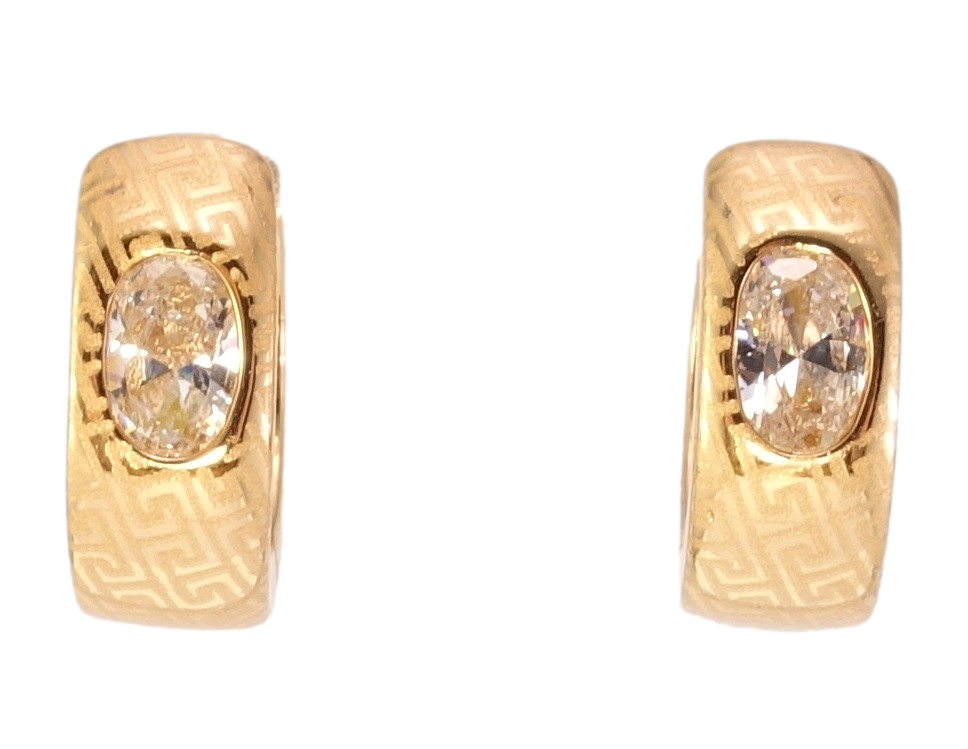 Серьги Xuping Позолота 18K колечки "Вставка кристалл с меандровым орнаментом напылением"
Серьги Xuping Позолота 18K колечки "Вставка кристалл с меандровым орнаментом напылением"