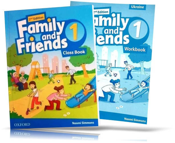 Family and Friends 2th edition 1, Class book + Workbook | учебник + тетрадь (комплект) английского языка 
Family and Friends 2th edition 1, Class book + Workbook | учебник + тетрадь (комплект) английского языка