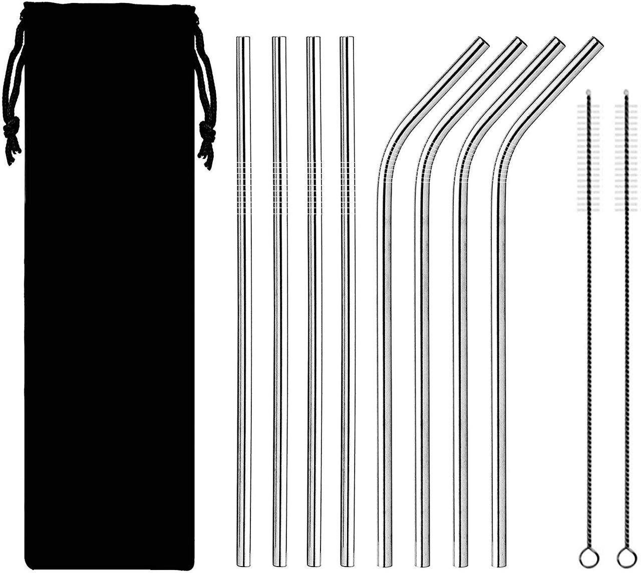 Металлические эко трубочки для напитков STRAWS BAR многоразовые соломинки для коктейлей из металла в наборе 8
Металлические эко трубочки для напитков STRAWS BAR многоразовые соломинки для коктейлей из металла в наборе 8