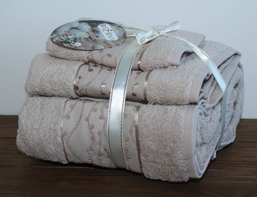 Набор полотенец By_Ido №3 цвет: бежевый 
Набор полотенец By_Ido №3 цвет: бежевый