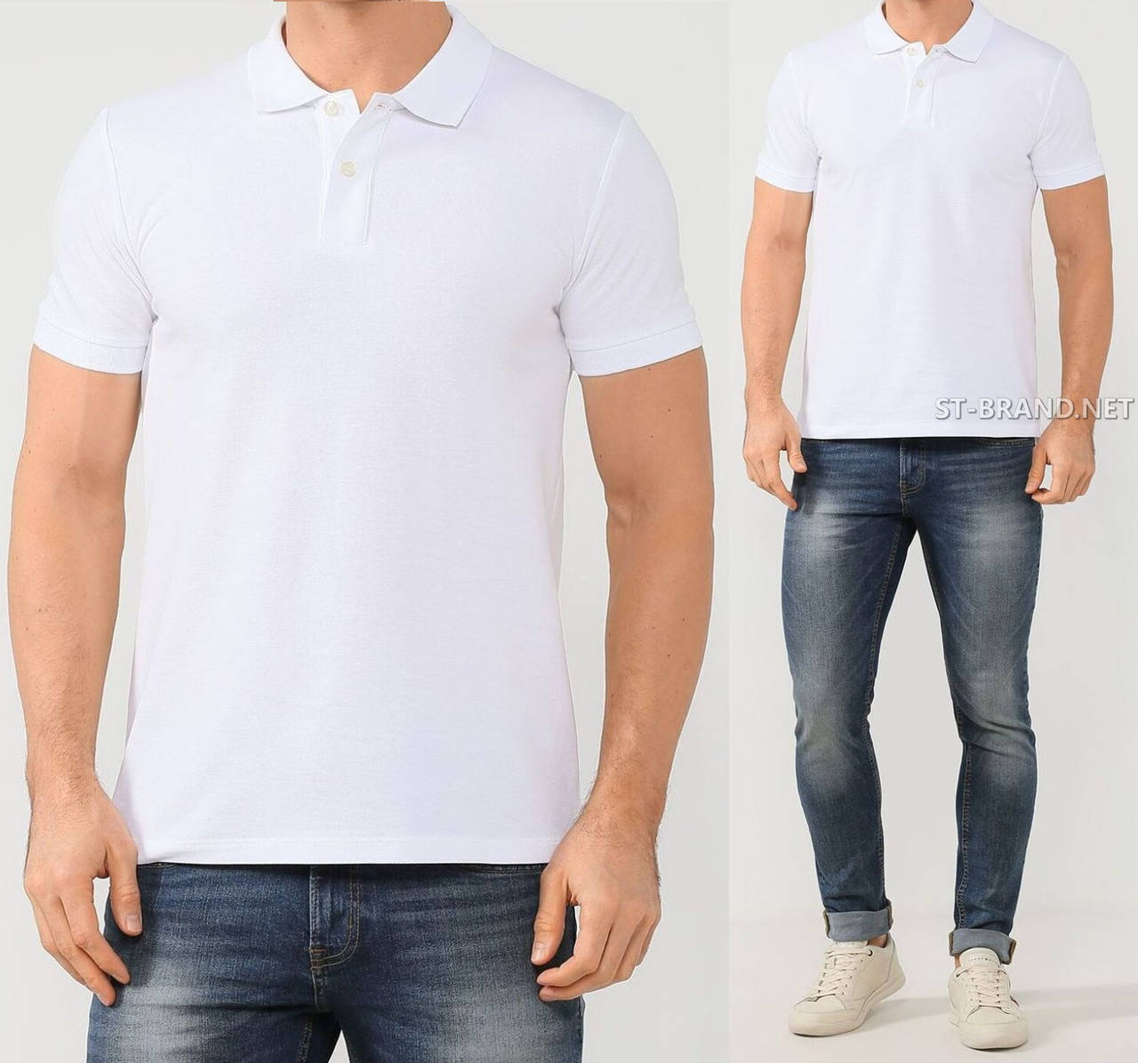 Размеры: М, L, XL, 2XL, 3XL. Белая мужская футболка Поло, премиум качество 100% хлопок, тенниска однотонная
Размеры: М, L, XL, 2XL, 3XL. Белая мужская футболка Поло, премиум качество 100% хлопок, тенниска однотонная