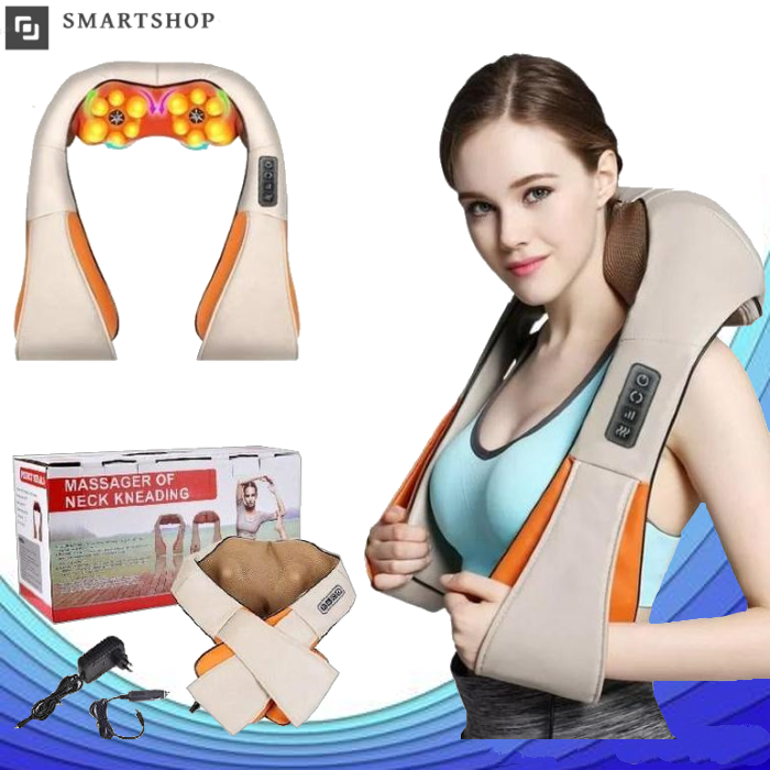 Массажер роликовый Massager of Neck Kneading с подогревом - электрический массажер для спины, шеи, плеч
Массажер роликовый Massager of Neck Kneading с подогревом - электрический массажер для спины, шеи, плеч