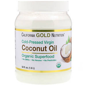 Нерафинированное кокосовое масло холод. отжима, 1,6 л, Cold-Pressed, Coconut Oil, California Gold Nutrition
Нерафинированное кокосовое масло холод. отжима, 1,6 л, Cold-Pressed, Coconut Oil, California Gold Nutrition