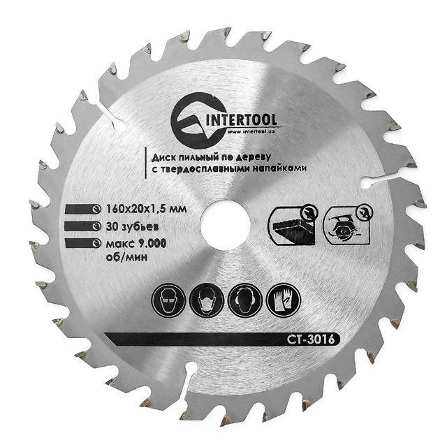 Диск пильный по дереву с твердосплавными напайками INTERTOOL CT-3016
Диск пильный по дереву с твердосплавными напайками INTERTOOL CT-3016