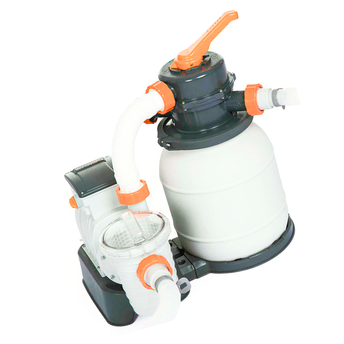 Песочный фильтр насос для каркасного бассейна Bestway FlowClear 58497 (5.6 м3/ч). Подходит для Intex
Песочный фильтр насос для каркасного бассейна Bestway FlowClear 58497 (5.6 м3/ч). Подходит для Intex