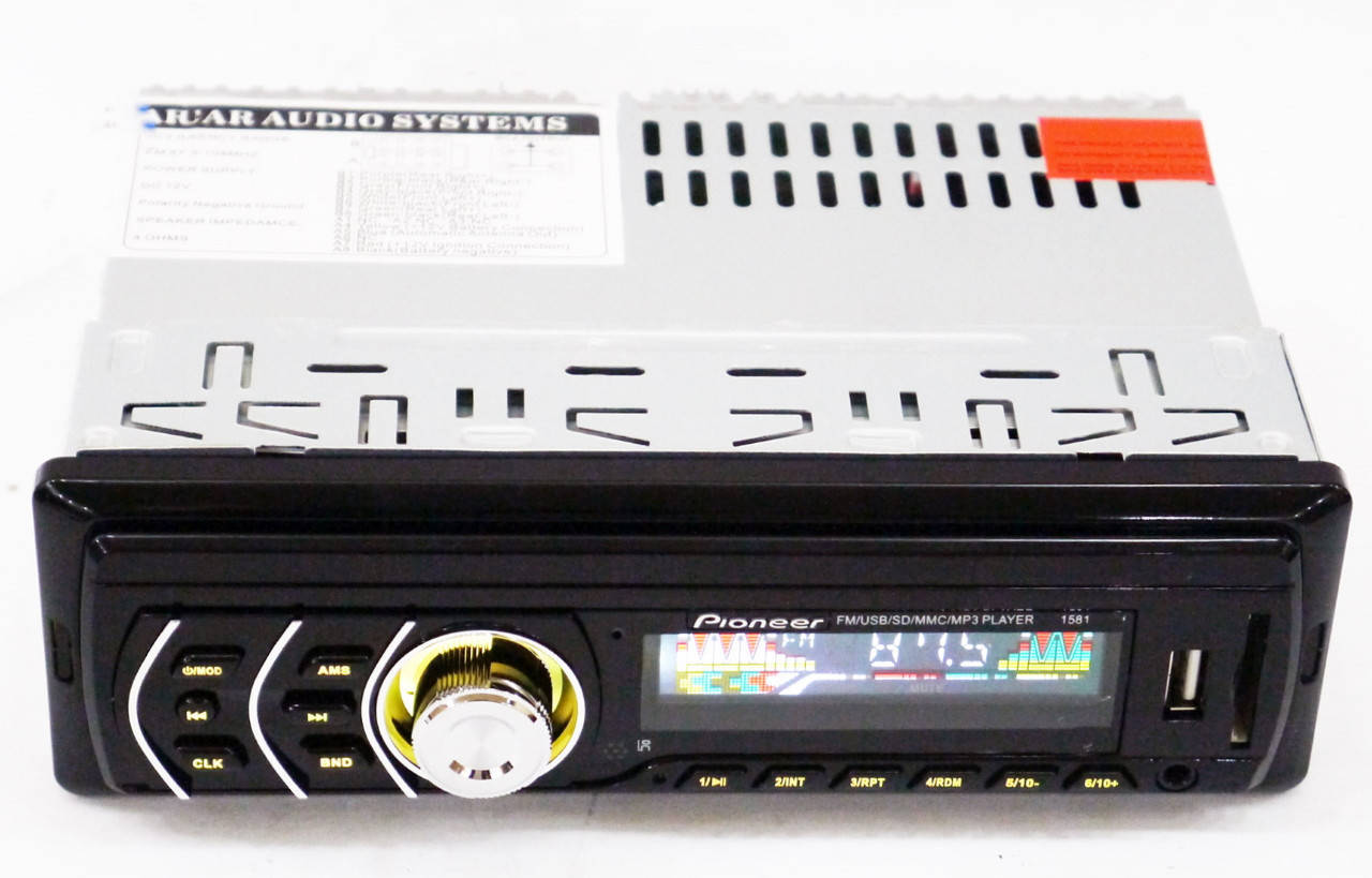 1 din Автомагнитола пионер Pioneer 1581 RGB USB 1 дин магнитола с меняющейся подсветкой в Ланос ваз
1 din Автомагнитола пионер Pioneer 1581 RGB USB 1 дин магнитола с меняющейся подсветкой в Ланос ваз
