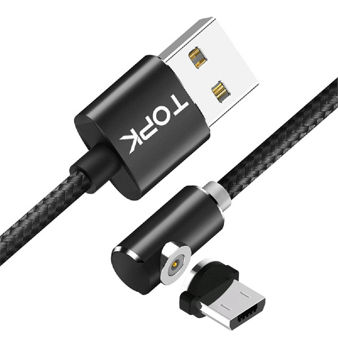 Магнитный кабель Topk USB 1m 2.1A 360° (TK51i-VER2) MicroUSB Black для зарядки смартфона, Черный
Магнитный кабель Topk USB 1m 2.1A 360° (TK51i-VER2) MicroUSB Black для зарядки смартфона, Черный