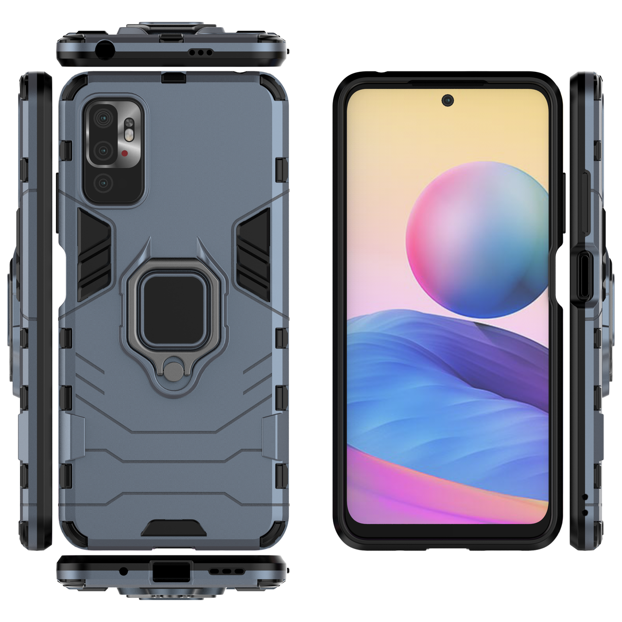 Бронированный чехол Poco M3 Pro 5G / Redmi Note 10 5G c кольцом Navy Blue, Серо-голубой
Бронированный чехол Poco M3 Pro 5G / Redmi Note 10 5G c кольцом Navy Blue, Серо-голубой