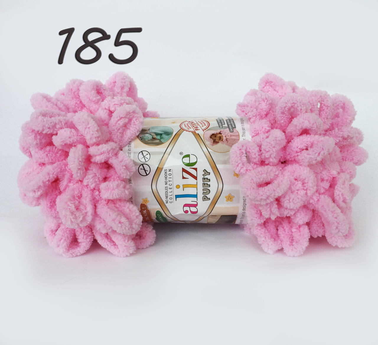Пряжа Alize Puffy 185 розовый (Пуффи Ализе) для вязания без спиц руками с петельками петлями
Пряжа Alize Puffy 185 розовый (Пуффи Ализе) для вязания без спиц руками с петельками петлями