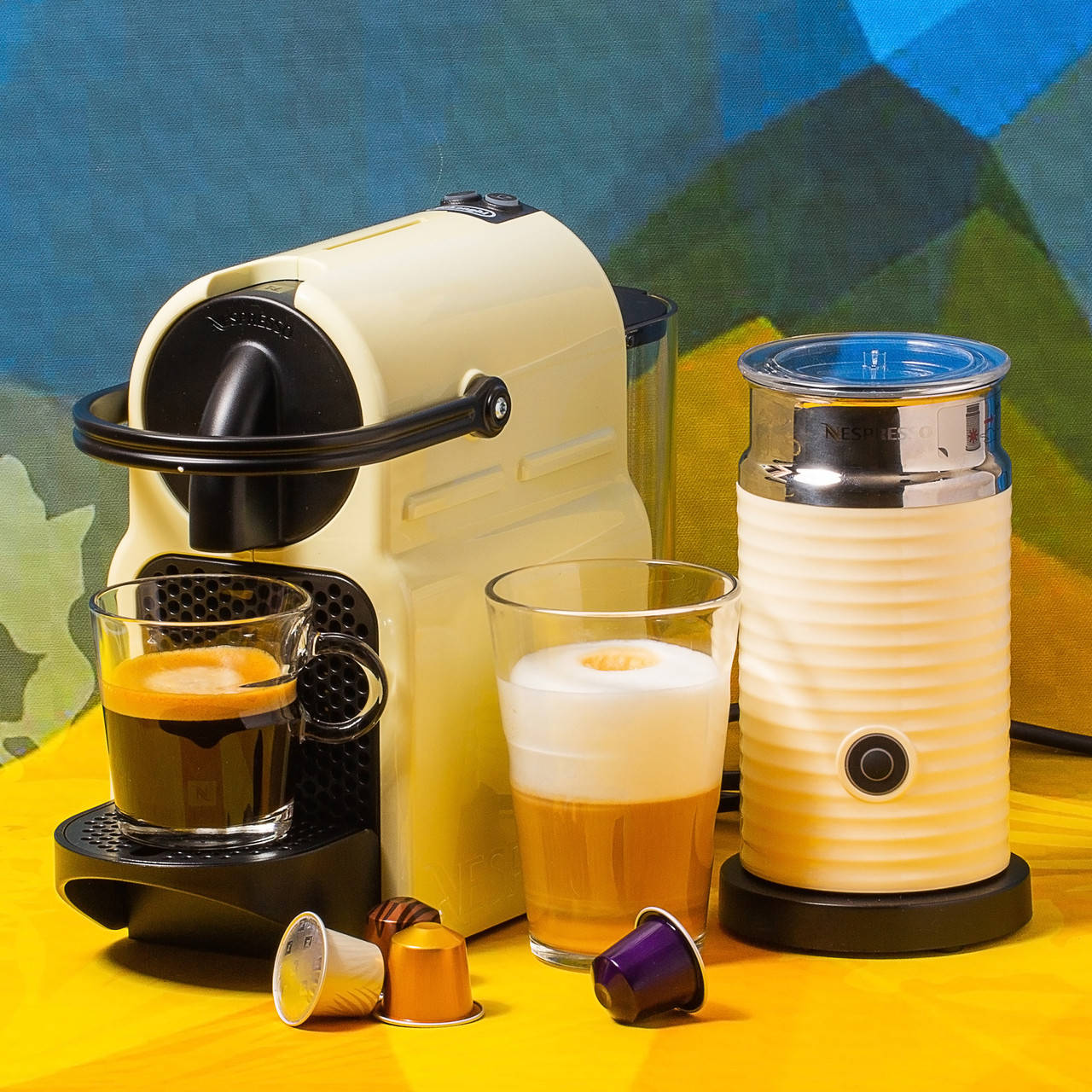 Капсульная кофеварка DELONGHI Inissia Nespresso EN80.CW и Капучинатор(Вспениватель молока) -AEROCCINO 3 Milk
Капсульная кофеварка DELONGHI Inissia Nespresso EN80.CW и Капучинатор(Вспениватель молока) -AEROCCINO 3 Milk