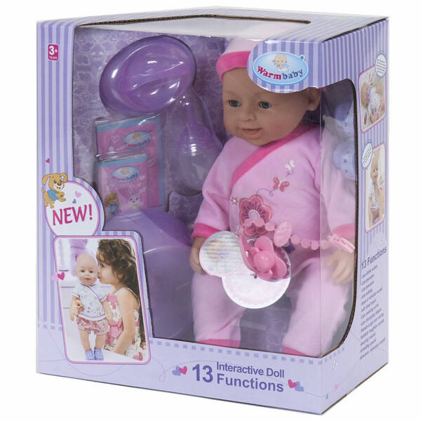 Пупс кукла 42 см Warm Baby 13 функций интерактивный со звуками на батарейках с аксессуарами для девочки (523)
Пупс кукла 42 см Warm Baby 13 функций интерактивный со звуками на батарейках с аксессуарами для девочки (523)