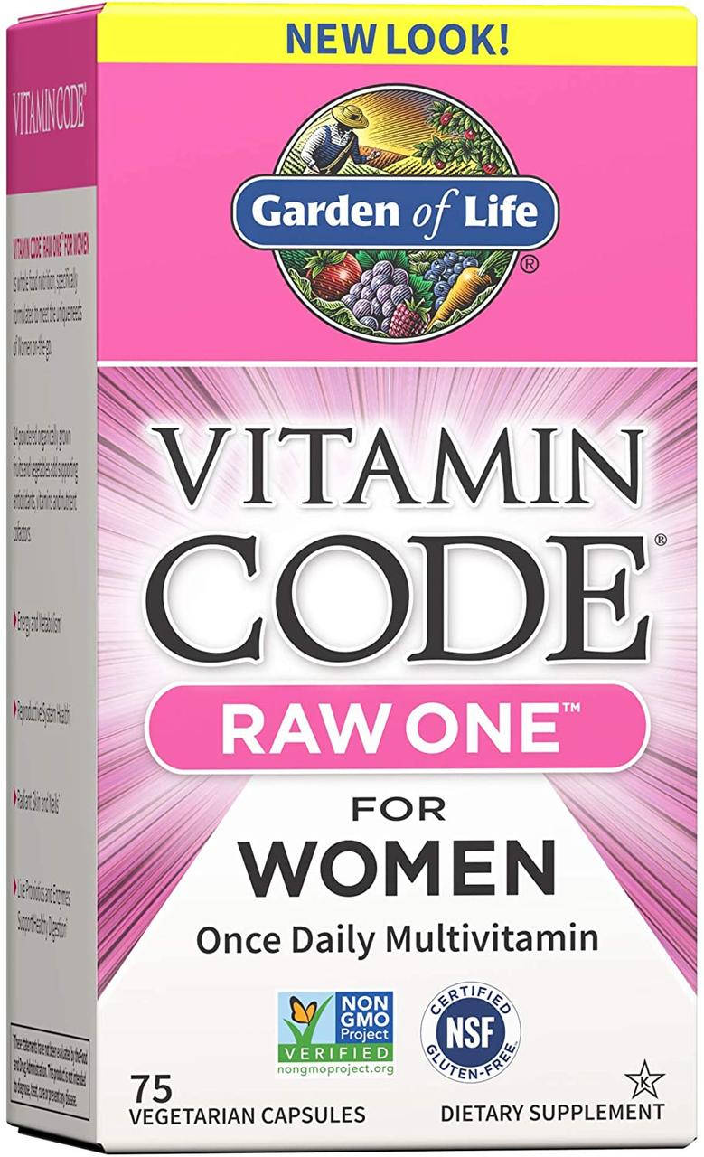 Витамины для женщин Garden of Life Multivitamin for Women Vitamin Code Raw One 75 капсул
Витамины для женщин Garden of Life Multivitamin for Women Vitamin Code Raw One 75 капсул