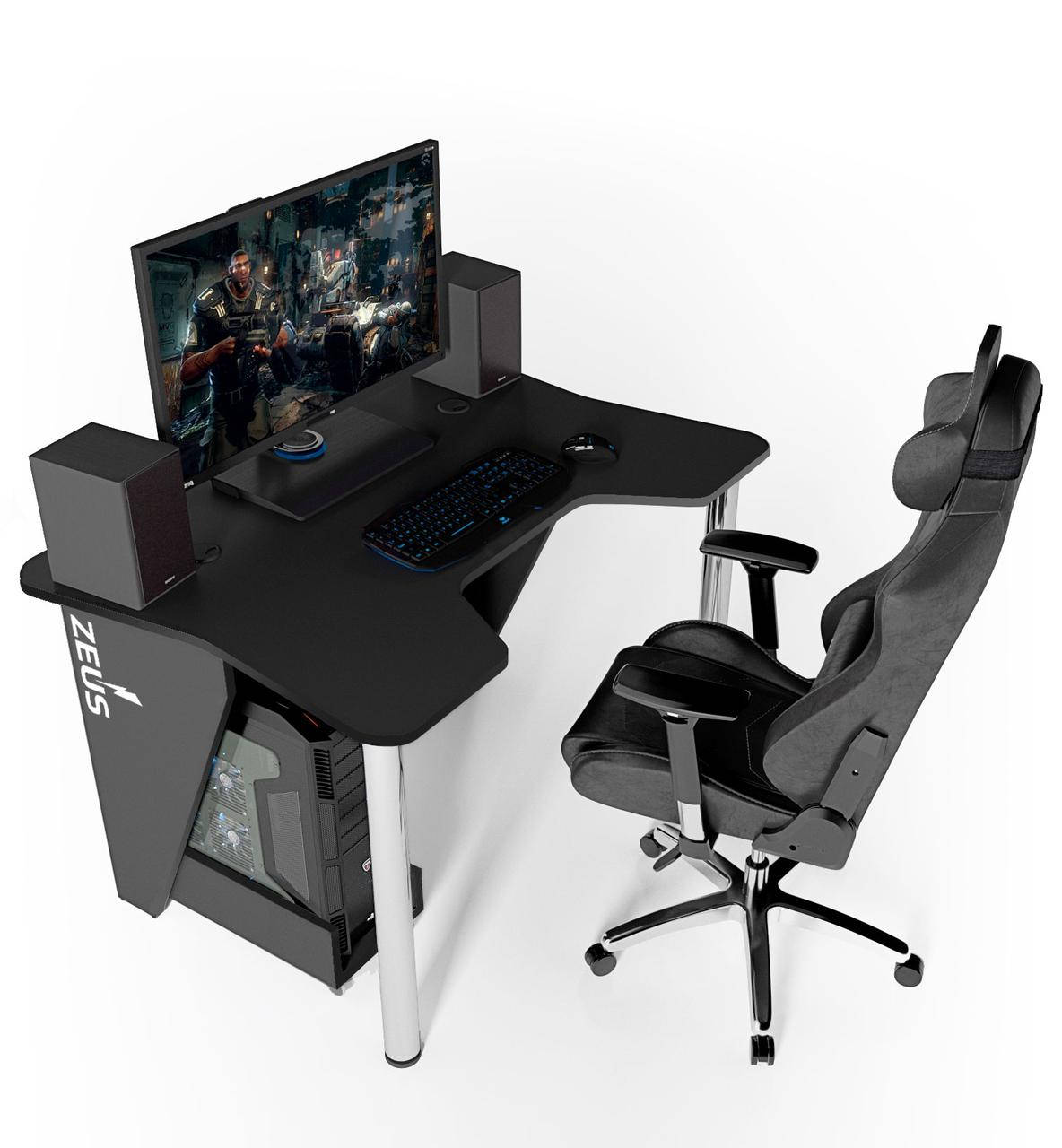 Геймерский игровой стол Igrok-3L ЛДСП Черный/Желтый с LED подсветкой (Zeus ТМ) черный/черный
Геймерский игровой стол Igrok-3L ЛДСП Черный/Желтый с LED подсветкой (Zeus ТМ) черный/черный