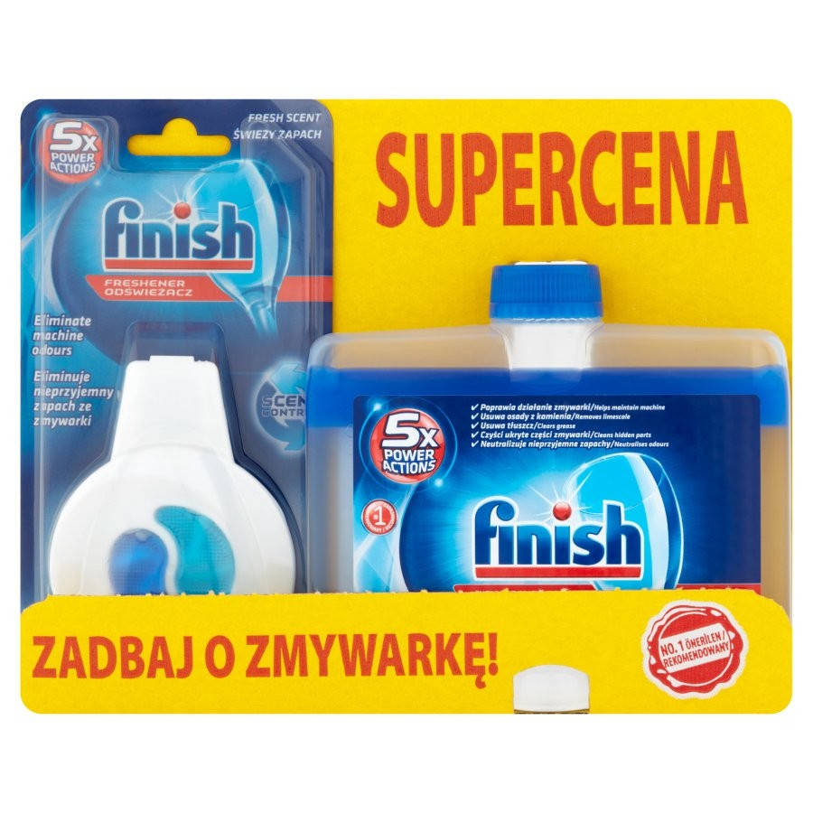 Набор 2і1 finish освіжувач для посудомийки(60циклів) + finish двофазний оцищувач (250мл)
Набор 2і1 finish освіжувач для посудомийки(60циклів) + finish двофазний оцищувач (250мл)