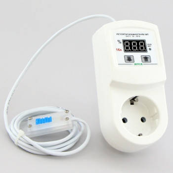 Регулятор влажности цифровой в корпусе переходника в розетку (20-80%, реле 16А) РВ-16-П-DHT11
Регулятор влажности цифровой в корпусе переходника в розетку (20-80%, реле 16А) РВ-16-П-DHT11