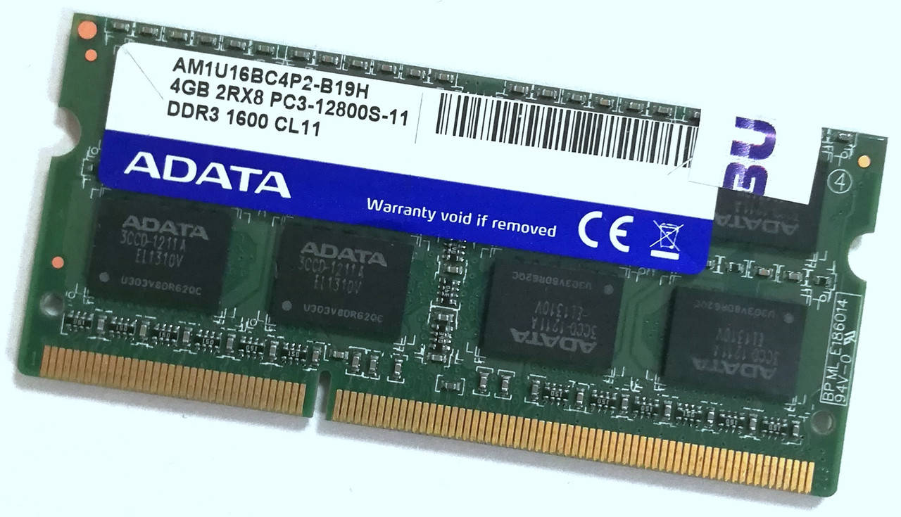 Оперативная память для ноутбука Adata SODIMM DDR3 4Gb 1600MHz 12800S 2Rx8 CL11 1.5V (AM1U16BC4P2-B19H) Б/У
Оперативная память для ноутбука Adata SODIMM DDR3 4Gb 1600MHz 12800S 2Rx8 CL11 1.5V (AM1U16BC4P2-B19H) Б/У