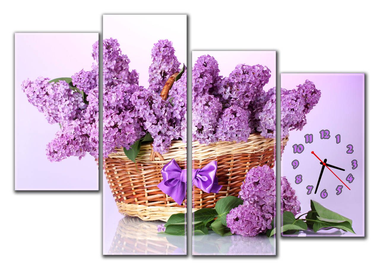 Фиолетовые Часы картина модульная Корзина сирени, декор в кафе 30х57 30х87 30х74 30х60 см
Фиолетовые Часы картина модульная Корзина сирени, декор в кафе 30х57 30х87 30х74 30х60 см