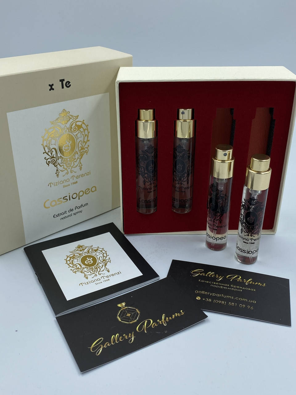 Набор Оригинал TIZIANA TERENZI LUNA COLLECTION CASSIOPEA extrait de parfum 4 × 11 ml Made in UAE
Набор Оригинал TIZIANA TERENZI LUNA COLLECTION CASSIOPEA extrait de parfum 4 × 11 ml Made in UAE