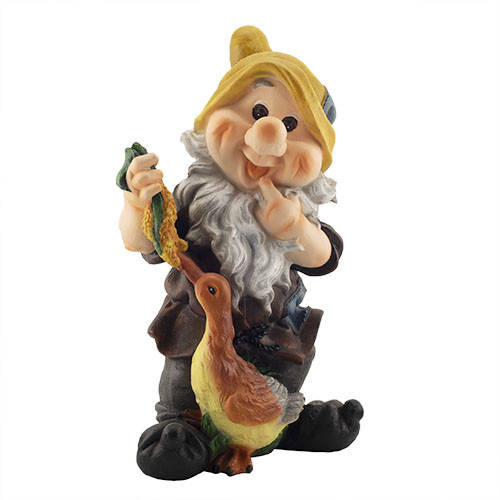 Садовая фигура Гном с уткой (полистоун) G0144(P) 
Садовая фигура Гном с уткой (полистоун) G0144(P)