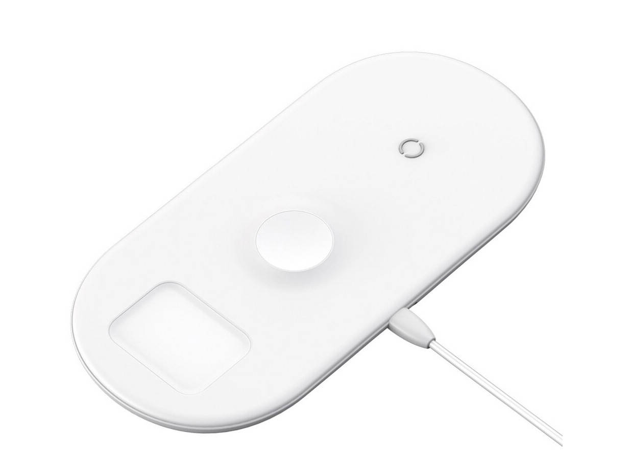 Бездротовий зарядний пристрій Baseus Smart 3-in-1 Wireless Charger For Phone Watch Pods 18w White (WX3IN1-C02), Белый
Бездротовий зарядний пристрій Baseus Smart 3-in-1 Wireless Charger For Phone Watch Pods 18w White (WX3IN1-C02), Белый