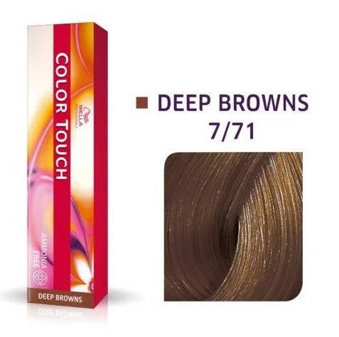 Краска для волос Wella Color Touch безаммиачная 7/71 Средний блондин коричнево-пепельный 60 мл
Краска для волос Wella Color Touch безаммиачная 7/71 Средний блондин коричнево-пепельный 60 мл