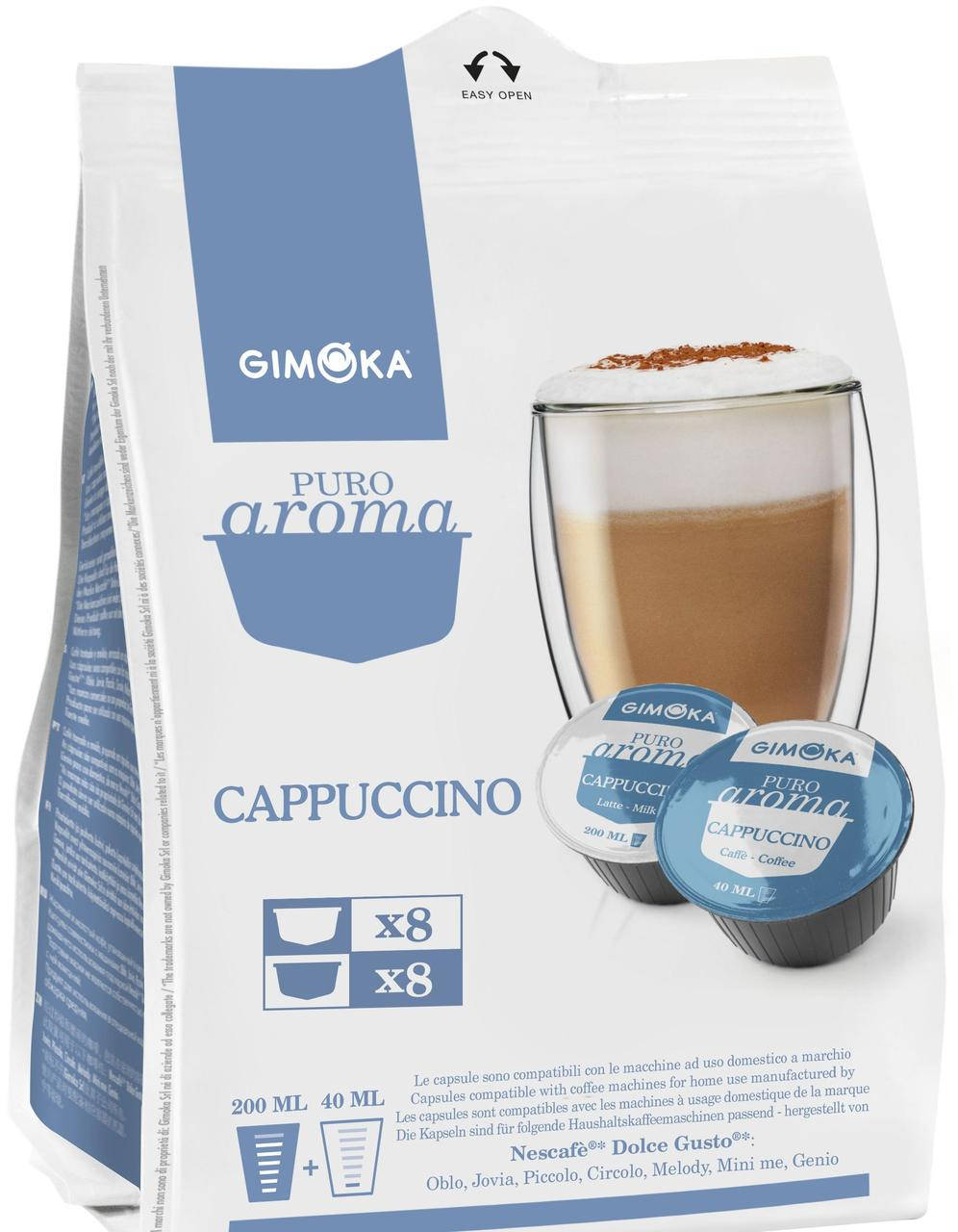 Кофе в капсулах Dolce Gusto (Nescafe) Gimoka Cappuccino 16 шт., Италия (Нескафе Дольче Густо)
Кофе в капсулах Dolce Gusto (Nescafe) Gimoka Cappuccino 16 шт., Италия (Нескафе Дольче Густо)