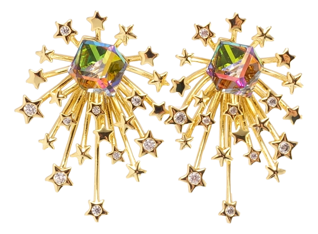 Серьги Xuping QQMM Позолота 14K игла серебро 925 с кр-ми Swarovski гвоздики (пусеты) "Звезды с Vitrail Medium"
Серьги Xuping QQMM Позолота 14K игла серебро 925 с кр-ми Swarovski гвоздики (пусеты) "Звезды с Vitrail Medium"