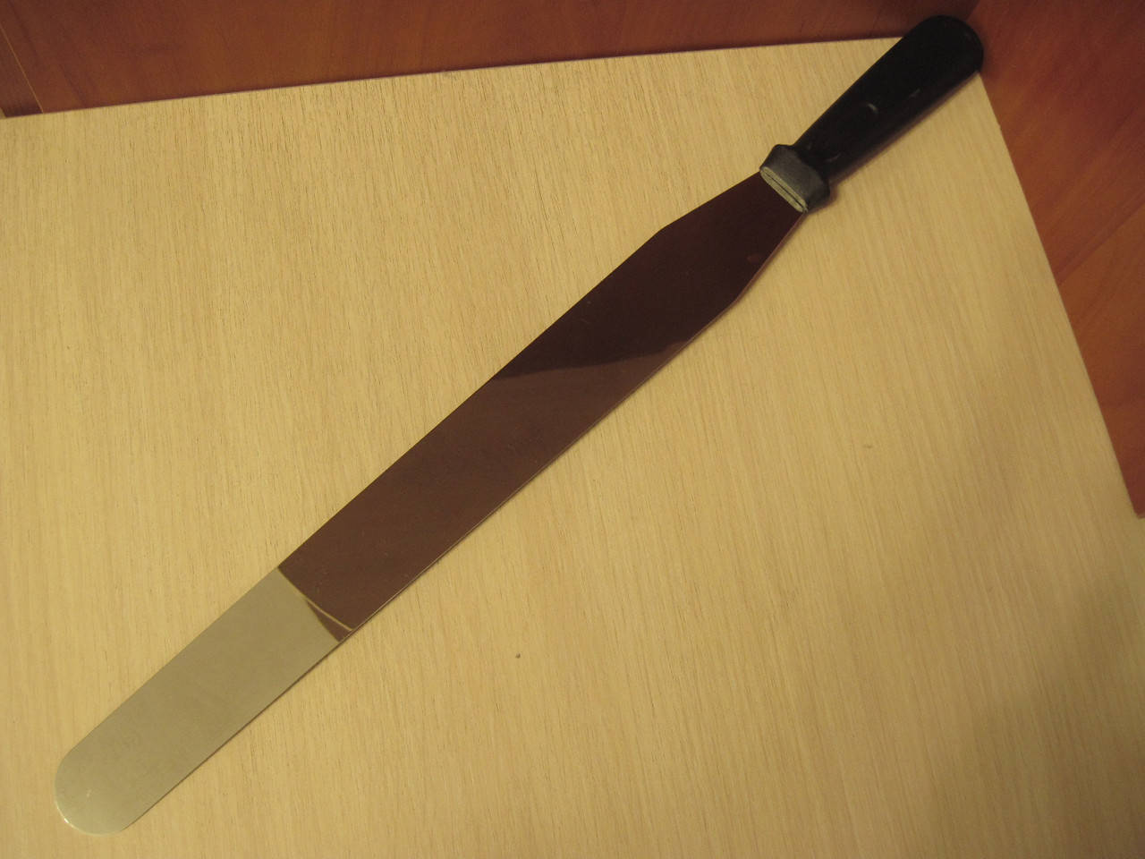 "НОЖ-лопатка" 42см (прямой) для разрезания сырного сгустка 
"НОЖ-лопатка" 42см (прямой) для разрезания сырного сгустка