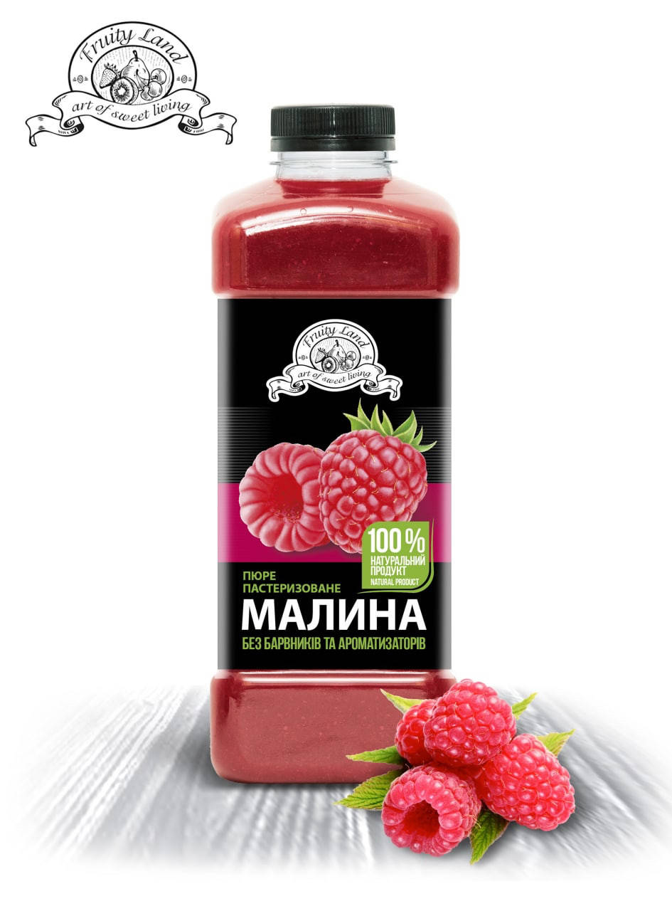 Малина пюре пастеризованное TM Fruity Land (1кг) 
Малина пюре пастеризованное TM Fruity Land (1кг)
