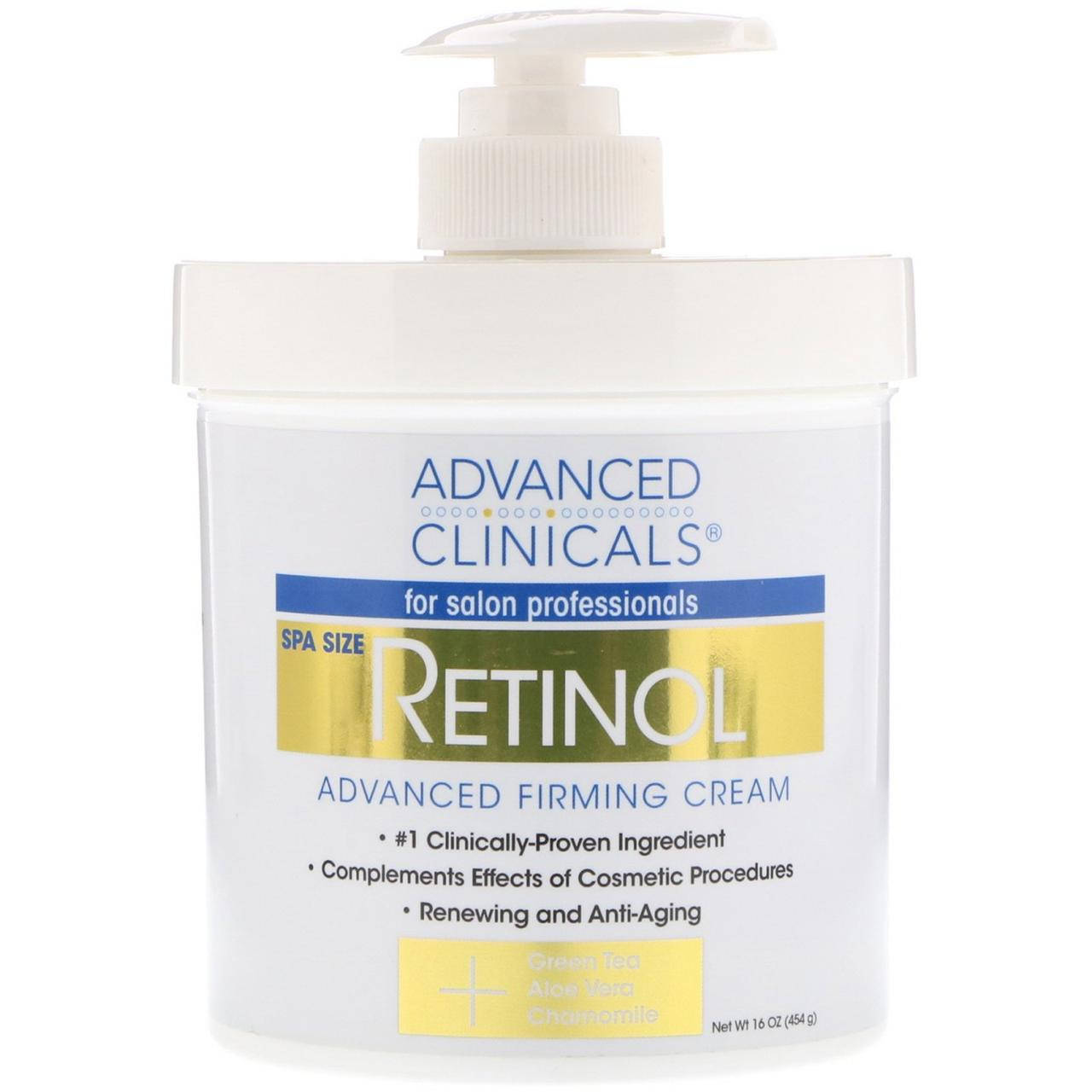 Advanced Clinicals, Retinol, укрепляющий крем с улучшенной формулой, 454 г (16 унций) купить
Advanced Clinicals, Retinol, укрепляющий крем с улучшенной формулой, 454 г (16 унций) купить