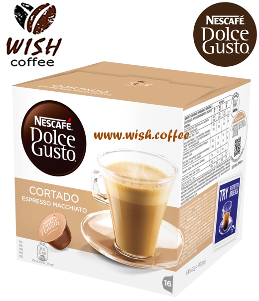 Dolce Gusto Cortado Espresso Macchiato - Кофе в капсулах Дольче Густо Кортадо (Порций-16)
Dolce Gusto Cortado Espresso Macchiato - Кофе в капсулах Дольче Густо Кортадо (Порций-16)