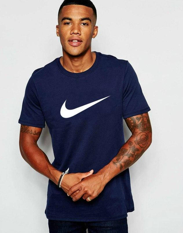 Мужская футболка Найк, брендовая футболка Nike спортивная, качественный хлопок. L синяя
Мужская футболка Найк, брендовая футболка Nike спортивная, качественный хлопок. L синяя