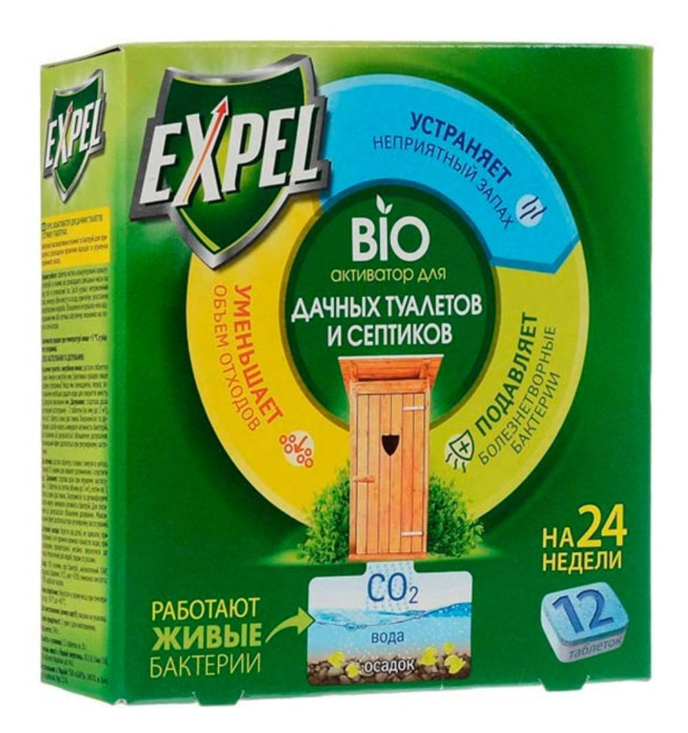Биоактиватор Expel для дачных туалетов и септиков в таблетках 12*20 шт/уп. UPECO Company
Биоактиватор Expel для дачных туалетов и септиков в таблетках 12*20 шт/уп. UPECO Company
