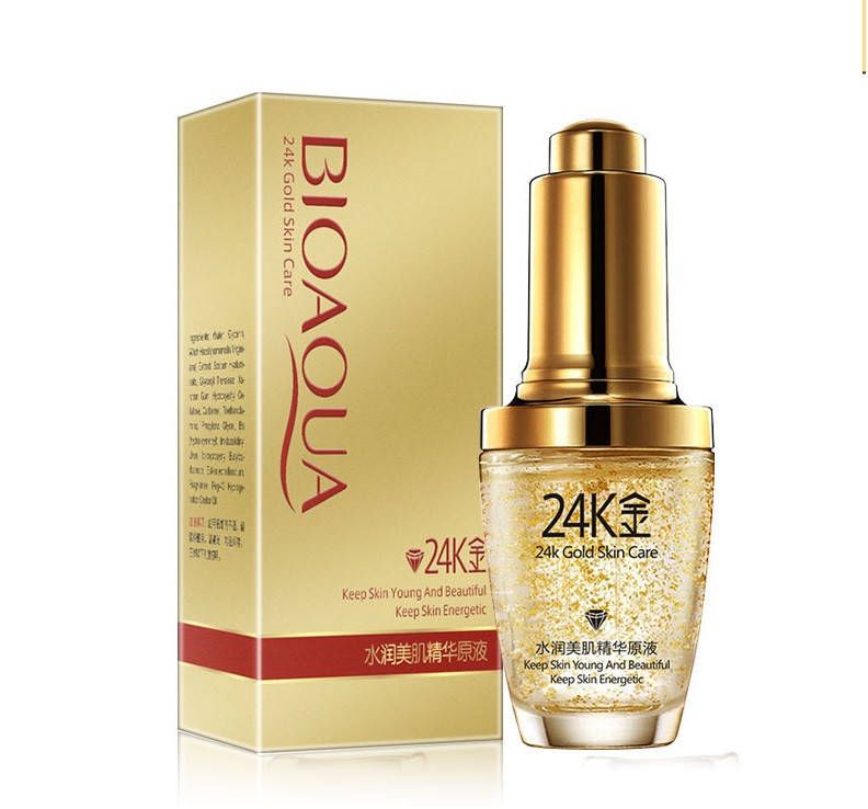 Золотая сыворотка для лица с золотом и гиалуроновой кислотой 24 K Gold Skin Care Bioaqua, 30мл
Золотая сыворотка для лица с золотом и гиалуроновой кислотой 24 K Gold Skin Care Bioaqua, 30мл