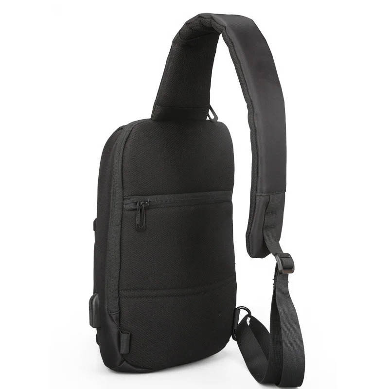 Go Рюкзак на одно плечо Kingsons KS3174W Black для мужчин повседневная USB для зарядки потайной карман, Черный 
Go Рюкзак на одно плечо Kingsons KS3174W Black для мужчин повседневная USB для зарядки потайной карман, Черный