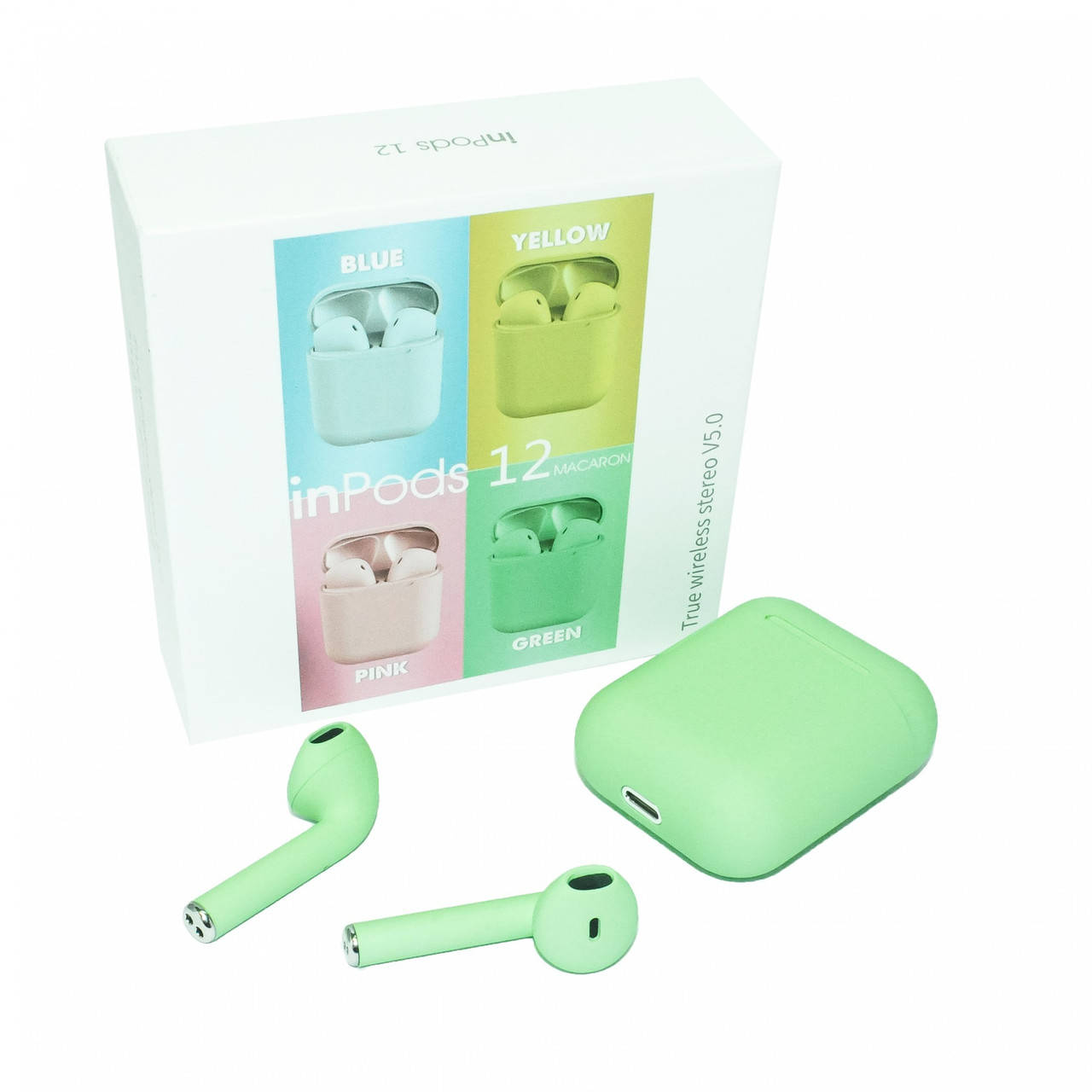 Беспроводные наушники блютуз гарнитура inPods 12 macaron TWS bluetooth V5.0 сенсорные Салатовый
Беспроводные наушники блютуз гарнитура inPods 12 macaron TWS bluetooth V5.0 сенсорные Салатовый