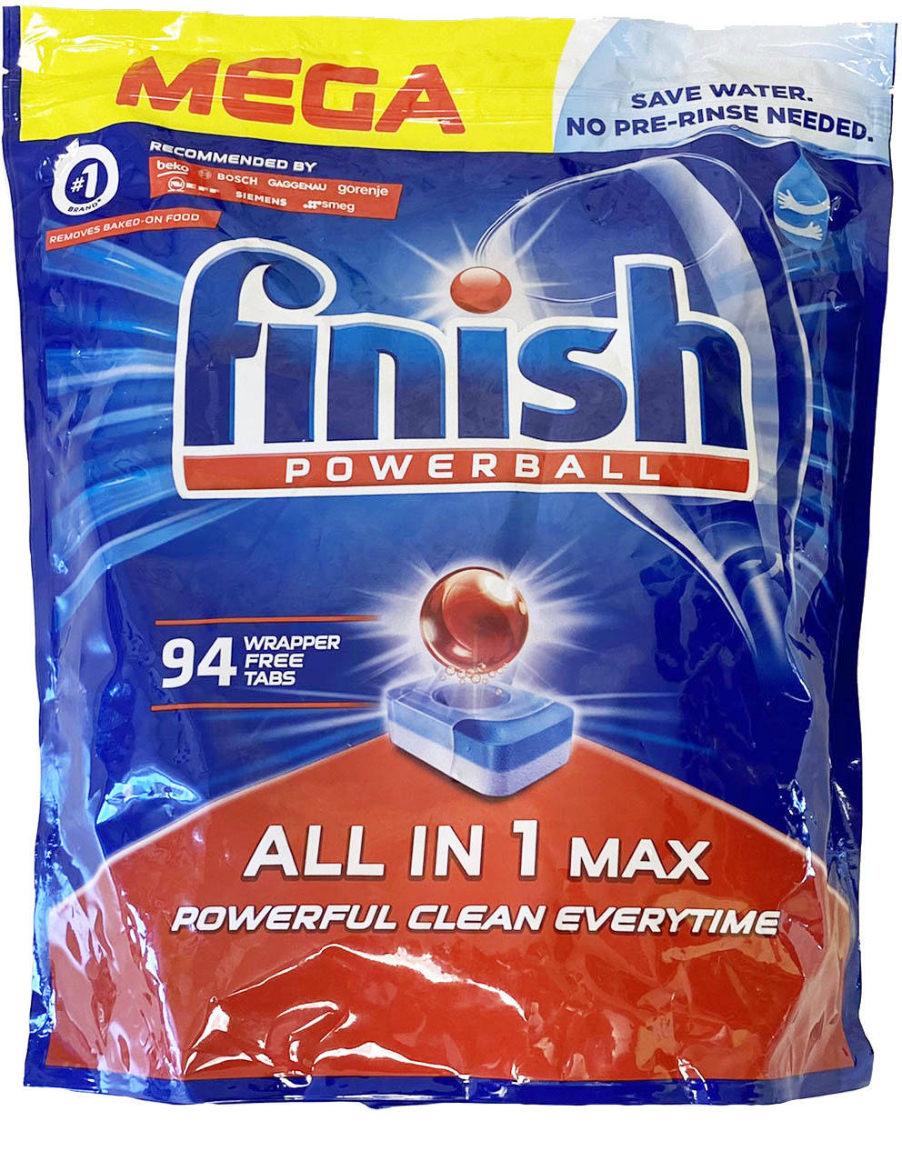 Таблетки (капсулы) для посудомоечных машин Finish Powerball All in 1 Max 94таб.
Таблетки (капсулы) для посудомоечных машин Finish Powerball All in 1 Max 94таб.