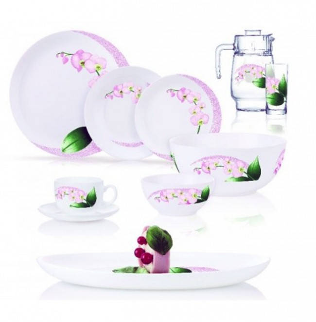 Большой сервиз столовый с розовыми орхидеями "Diwali Pink Orchid" 46 предметов Luminarc (P9939), Белый
Большой сервиз столовый с розовыми орхидеями "Diwali Pink Orchid" 46 предметов Luminarc (P9939), Белый