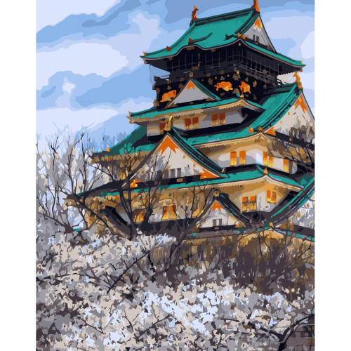 Картина по номерам VA-3312 Квітуча Японія , 40х50 см Strateg 
Картина по номерам VA-3312 Квітуча Японія , 40х50 см Strateg