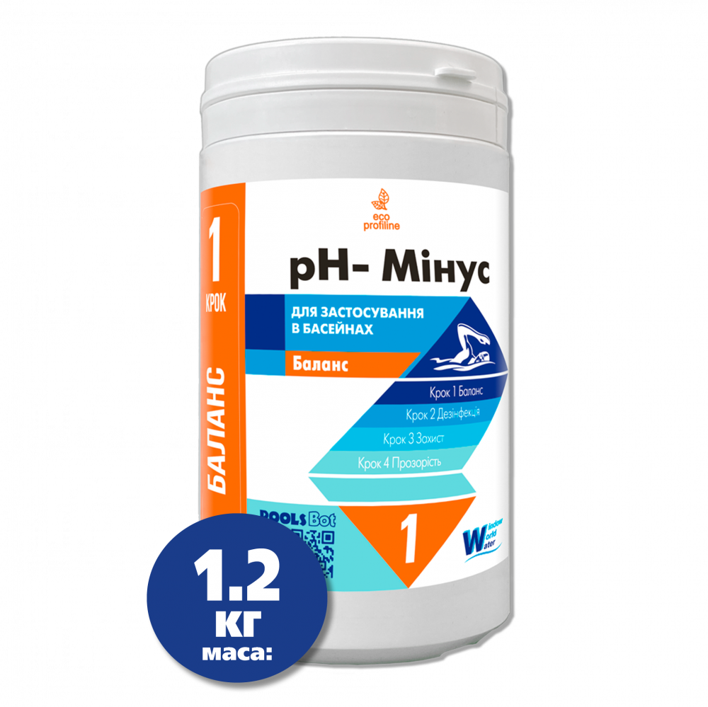 PН минус в гранулах Window World Water 1.2 кг в тубе. Средство понижения pH для бассейна
PН минус в гранулах Window World Water 1.2 кг в тубе. Средство понижения pH для бассейна