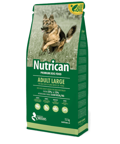 Nutrican (Нутрикан) Adult Large - сухой корм для взрослых собак крупных пород (30-90 кг), с курицей 15 кг
Nutrican (Нутрикан) Adult Large - сухой корм для взрослых собак крупных пород (30-90 кг), с курицей 15 кг
