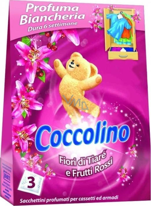 Coccolino Profuma Biancheria Fiori di Tiare e Frutti Освежитель для шкафа Цветок Тиаре и Красные фрукты 3 шт.
Coccolino Profuma Biancheria Fiori di Tiare e Frutti Освежитель для шкафа Цветок Тиаре и Красные фрукты 3 шт.