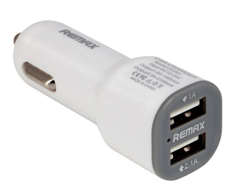 ТОПчик Автомобільна зарядка від прикурювача Remax CC201 на 2 USB 2.1 A White (5675) ВсеОК
ТОПчик Автомобільна зарядка від прикурювача Remax CC201 на 2 USB 2.1 A White (5675) ВсеОК