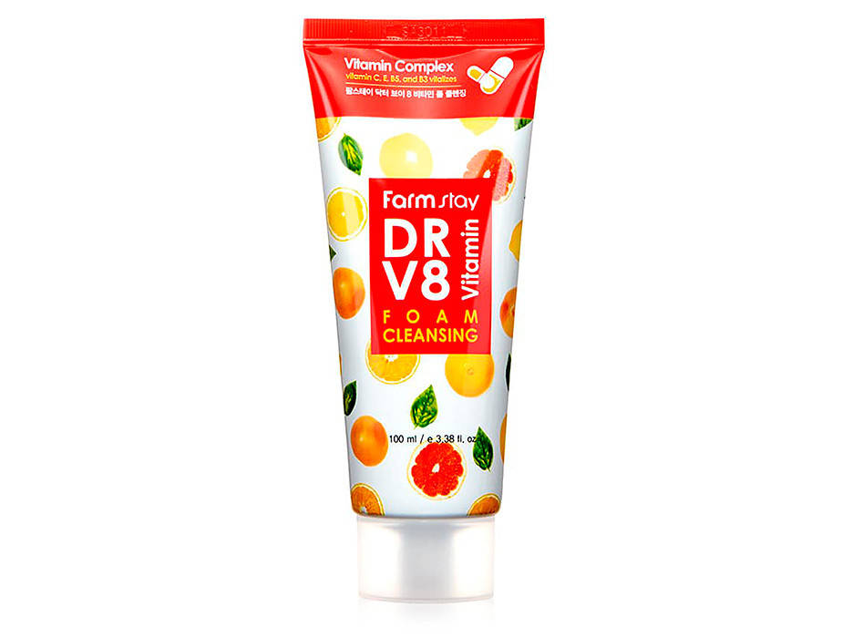 Очищающая пенка для сияния кожи лица с комплексом витаминов FarmStay DR.V8 Vitamin Foam Cleansing, 100мл
Очищающая пенка для сияния кожи лица с комплексом витаминов FarmStay DR.V8 Vitamin Foam Cleansing, 100мл
