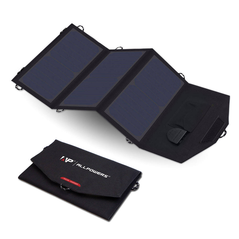 Зарядное устройство на солнечных панелях Allpowers AP-SP18V21W для телефона, ноутбука.
Зарядное устройство на солнечных панелях Allpowers AP-SP18V21W для телефона, ноутбука.