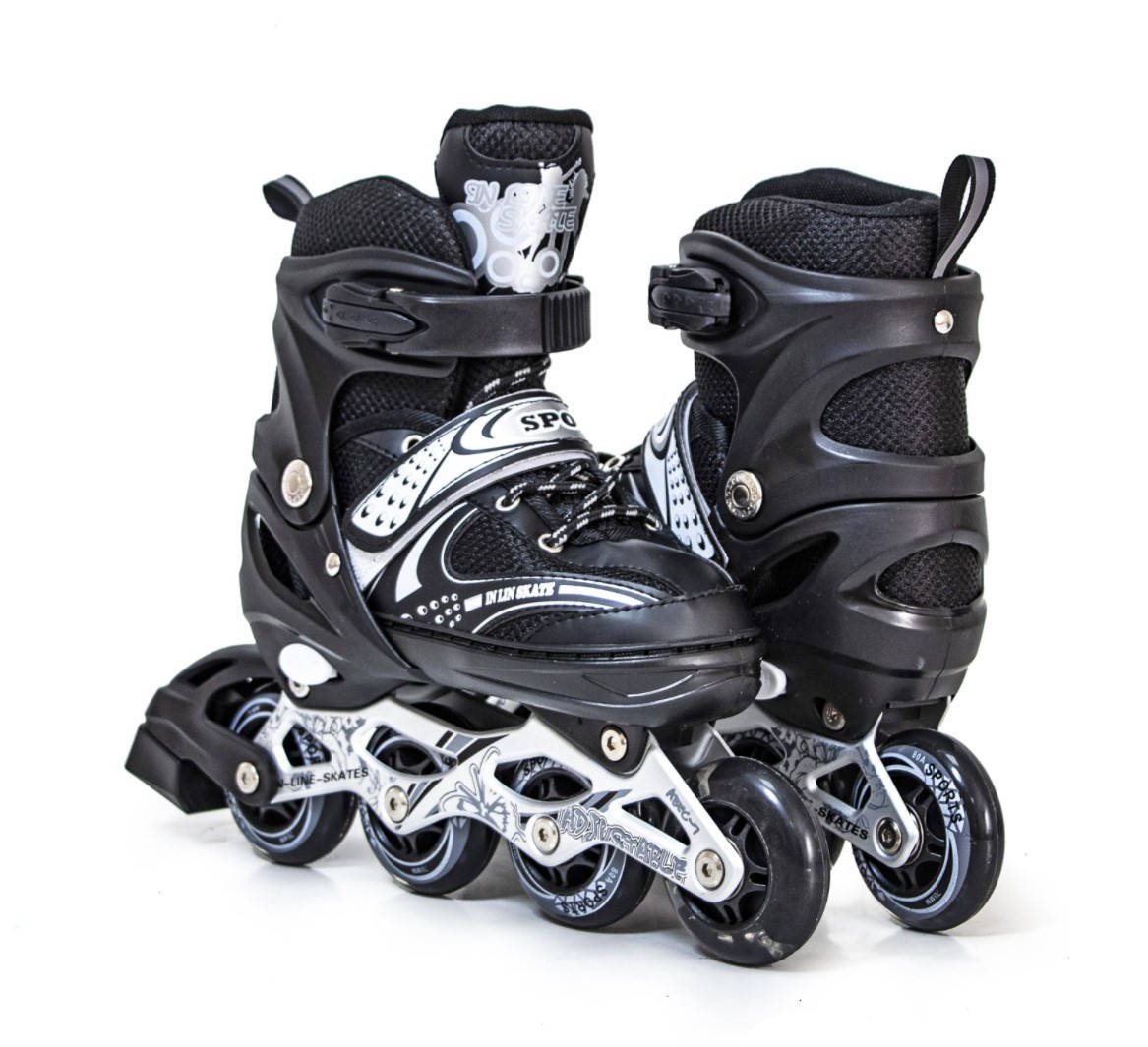 Раздвижные роликовые коньки для подростка 38-42 Happy Black с подсветкой переднего колеса, Черный
Раздвижные роликовые коньки для подростка 38-42 Happy Black с подсветкой переднего колеса, Черный