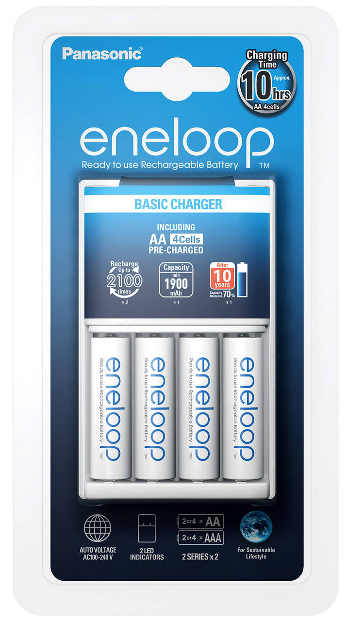 Зарядное устройство Panasonic BQ-CC55+BK-3MCCE (K-KJ55MCC40E) AA/AAA Eneloop ready LED индикатор 4 канала
Зарядное устройство Panasonic BQ-CC55+BK-3MCCE (K-KJ55MCC40E) AA/AAA Eneloop ready LED индикатор 4 канала